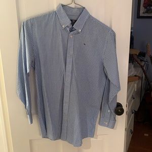 Vineyard Vines blue and white boys XL button down